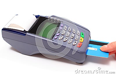 Paying with credit card, finance concept Stock Photo