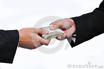 Paying money Stock Photo