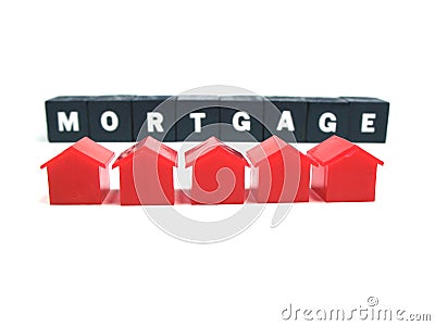Paying your mortgage Stock Photo