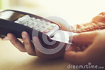 Payment with credit card Stock Photo