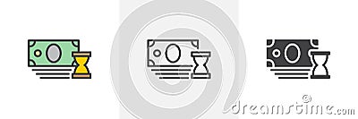 Payment history icon Vector Illustration