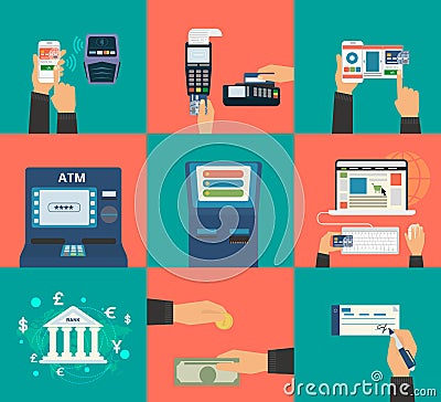 Payment methods Vector Illustration