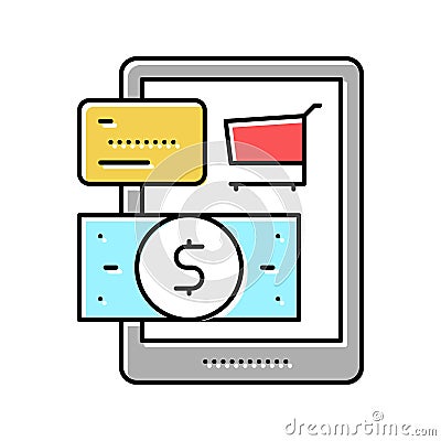 payment option color icon vector illustration Vector Illustration