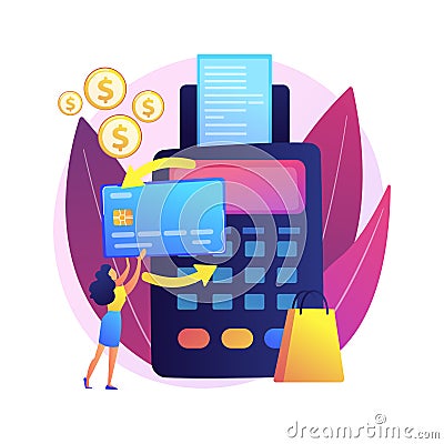 Payment processing vector concept metaphor Vector Illustration