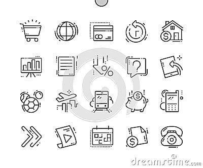 Payment system Well-crafted Pixel Perfect Vector Thin Line Icons 30 2x Grid for Web Graphics and Apps. Vector Illustration
