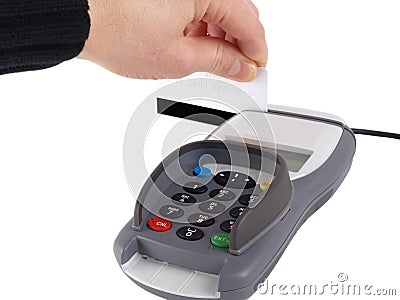 Payment terminal Stock Photo