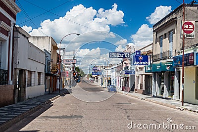 Street in Paysandu, Uruguay Editorial Stock Photo