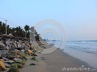 Payyambalam Beach, Kannur, Kerala, India Stock Photo
