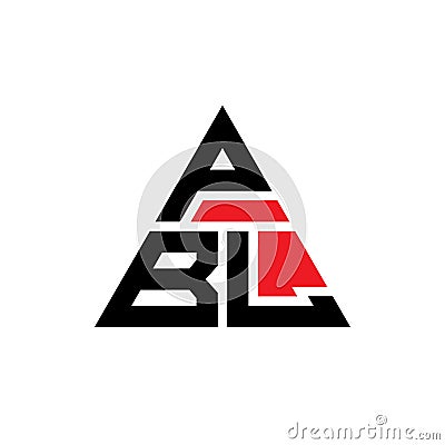 PBL triangle letter logo design with triangle shape. PBL triangle logo design monogram. PBL triangle vector logo template with red Vector Illustration