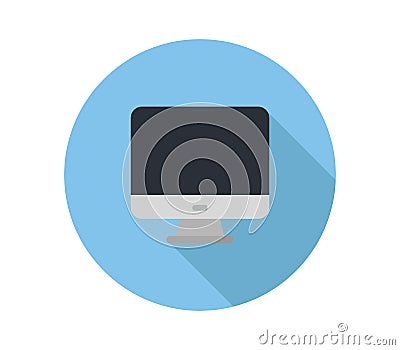 Pc icon illustrated in vector on white background Stock Photo