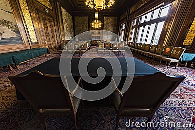 PCA, Permanent Court of Arbitration court room Editorial Stock Photo