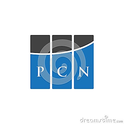 PCN letter logo design on WHITE background. PCN creative initials letter logo concept. PCN letter design.PCN letter logo design on Vector Illustration