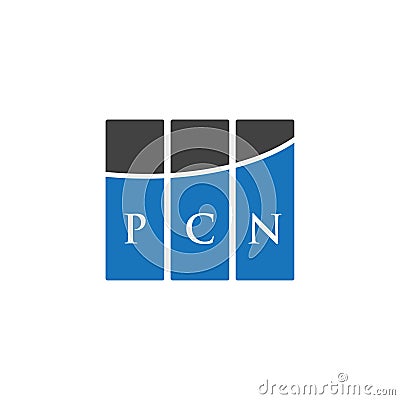 PCN letter logo design on WHITE background. PCN creative initials letter logo concept. PCN letter design.PCN letter logo design on Vector Illustration