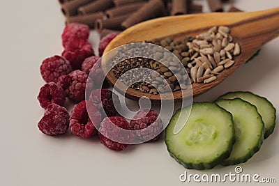 PCOS diet foods Stock Photo