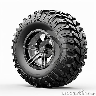 Pctem0099061 Off Road Wheel Design On White Background Stock Photo