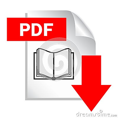 Pdf document download Vector Illustration
