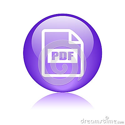 Pdf file format icon Cartoon Illustration