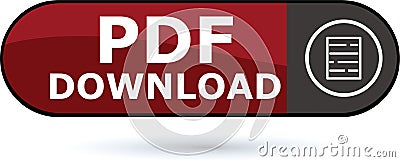 pdf web button pdf download button with icon symbol vector file Vector Illustration