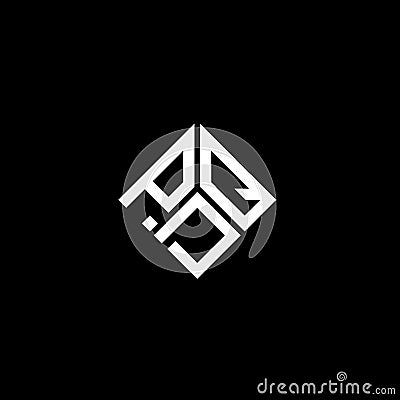PDQ letter logo design on black background. PDQ creative initials letter logo concept. PDQ letter design Vector Illustration