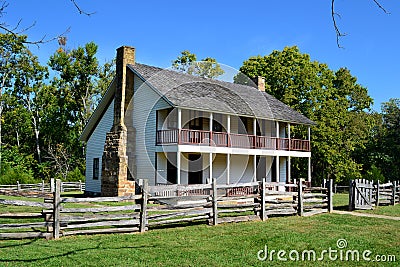 Pea Ridge National Military Park Elkhorn Tavern Stock Photo