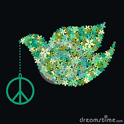 Peace dove Vector Illustration