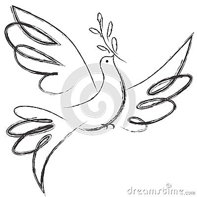 Peace Dove Vector Illustration
