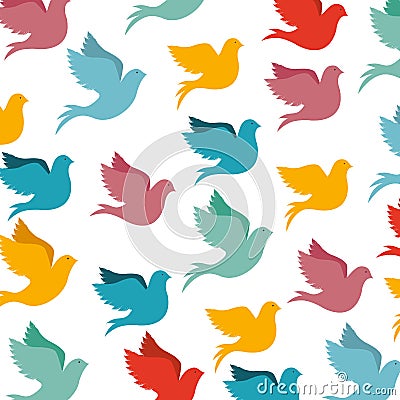 Peace dove icon image Vector Illustration