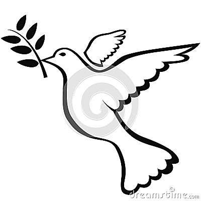 Peace dove symbol Vector Illustration