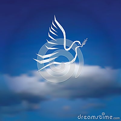 Peace dove 53401 Vector Illustration