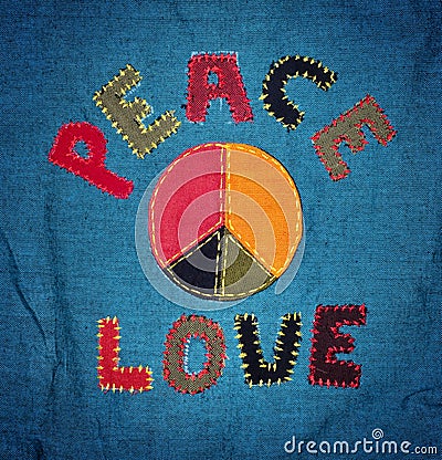 Peace and love Stock Photo