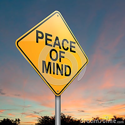 Peace of mind. Stock Photo