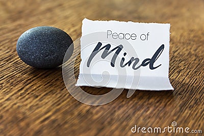 Peace of Mind Concept Stock Photo