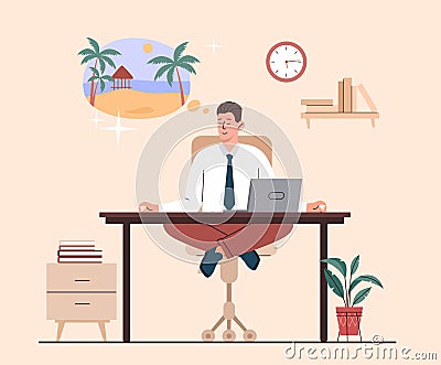 Peace of mind Vector Illustration