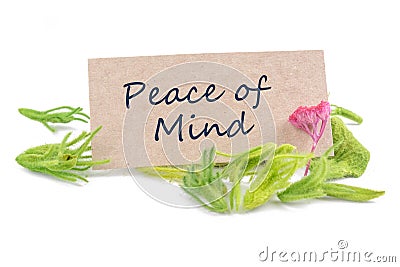 Peace of mind Stock Photo