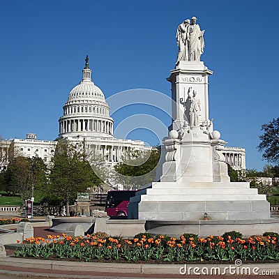 The Peace Monument Stock Photo