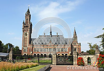 Peace Palace International Court of Justice ICJ Stock Photo