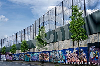 Peace wall Editorial Stock Photo