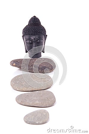 A peaceful Buddha statue Stock Photo