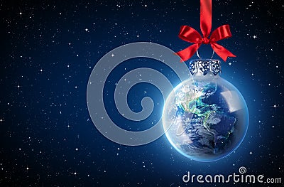 Peaceful Christmas All Over The World Stock Photo