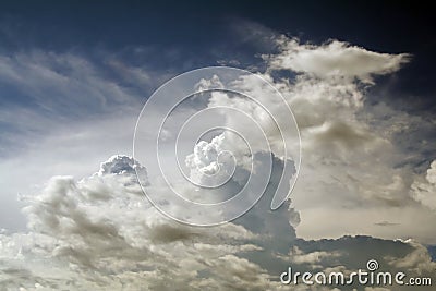 Peaceful Cloud Landscape Stock Photo