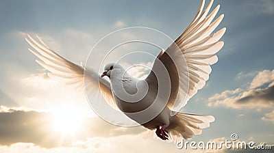 Peaceful Dove A Symbol of Harmony and Unity Stock Photo