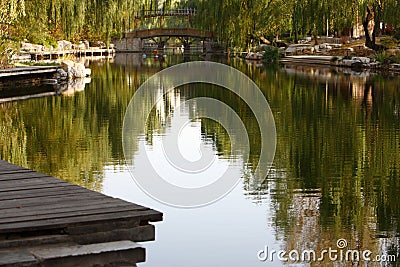 Peaceful lake Stock Photo