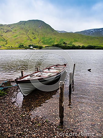 Peaceful lake in Ireland Stock Photo