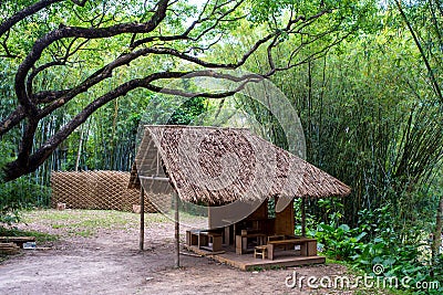 A peaceful little cottage Stock Photo