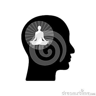 Peaceful Mind icon, sign, logo Vector Illustration