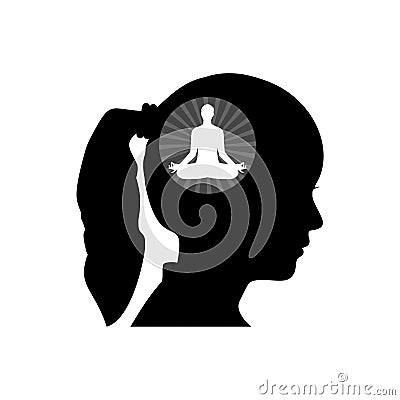 Peaceful Mind icon, sign, logo Vector Illustration