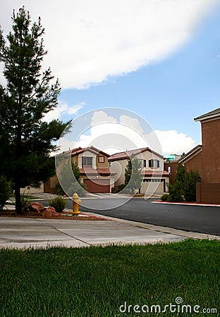 Peaceful Neighborhood Stock Photo