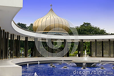 Peaceful Oriental Garden Stock Photo