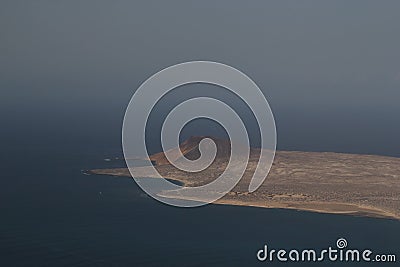 Peaceful relaxing landscape with an island at the sea Stock Photo