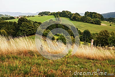 Peaceful rural highland Stock Photo